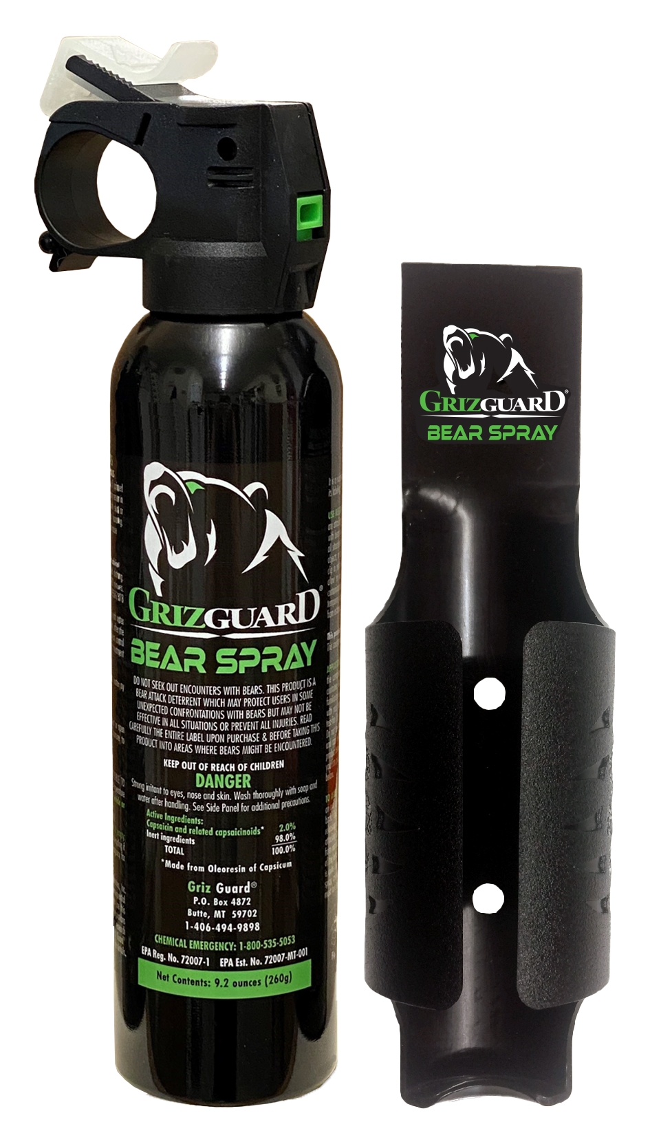 UDAP GrizGuard Bear Spray Single Pack with Holster Bass Pro Shops
